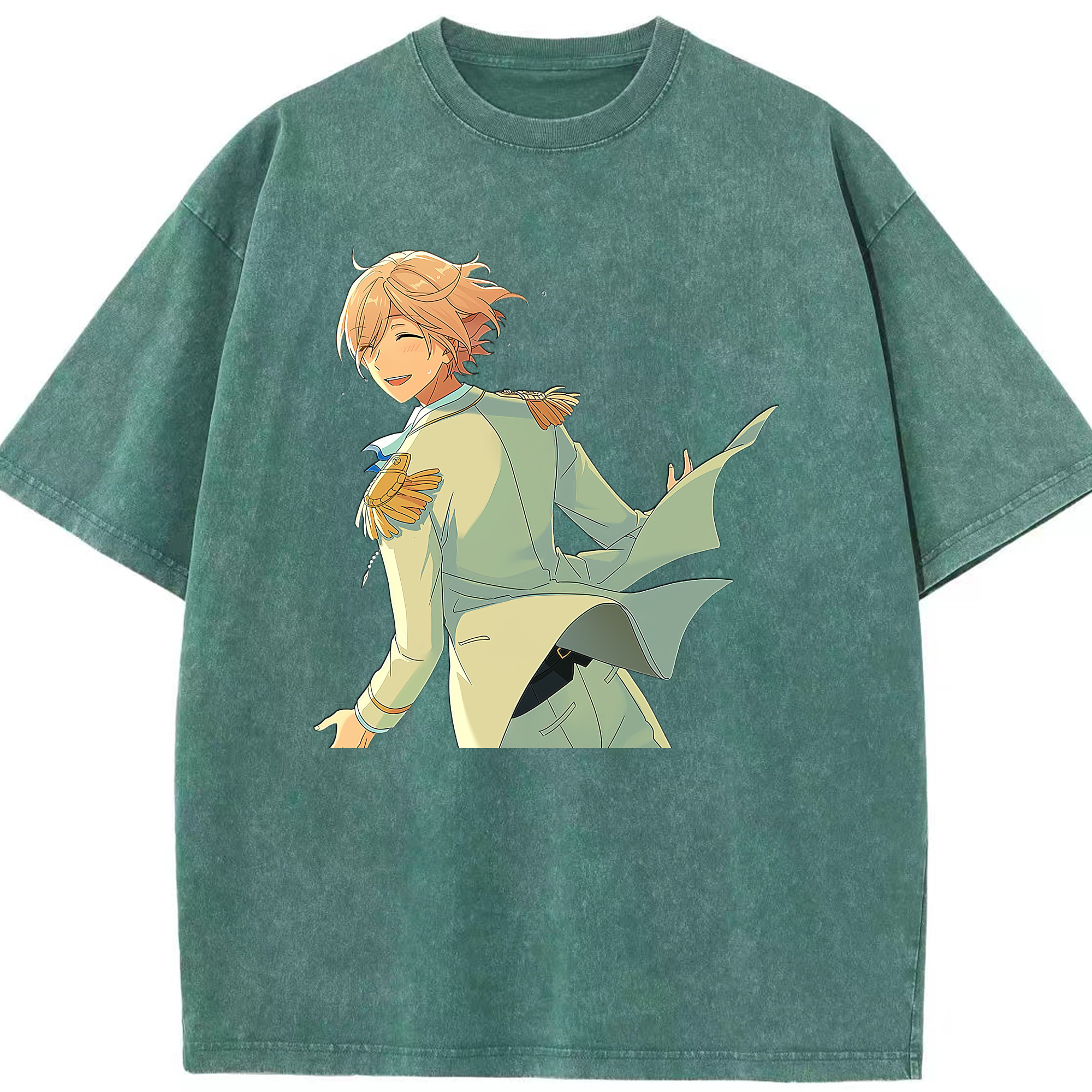 （画像用） あんさんぶるスターズ! Ensemble Stars 綿100% ヴィンテージ風 半袖Tシャツ（フロントプリント）